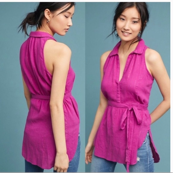 Anthropologie Tops - Anthropologie Batavia sleeveless tunic